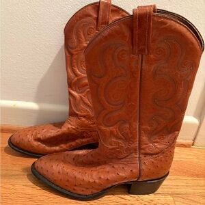Tony Lama Rust Leather Western Boots